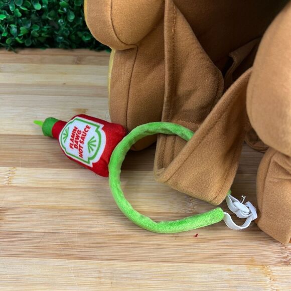 Bootique Pet Costume - Toast of the Town With Hot Sauce Head Sz Large 17-19 in - Picture 6 of 8